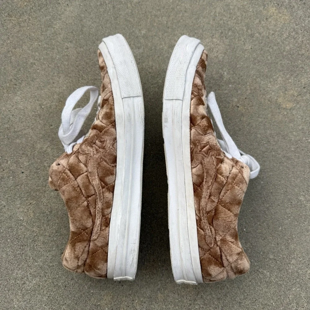 Converse Golf Le Fleur One Star Ox Velvet Sneaker Shoes Brown Suede Sz‎ M9/W11